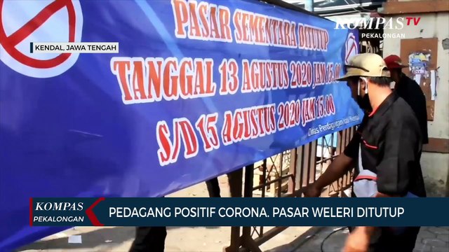 Pedagang Positif Corona, Pasar Weleri Ditutup