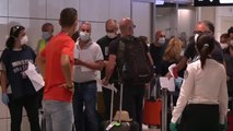Confusión en los aeropuertos de Roma en el primer fin de semana de pruebas a los viajeros llegados de España