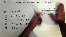 Comment résoudre une équation du premier degré - (méthode géométrique)