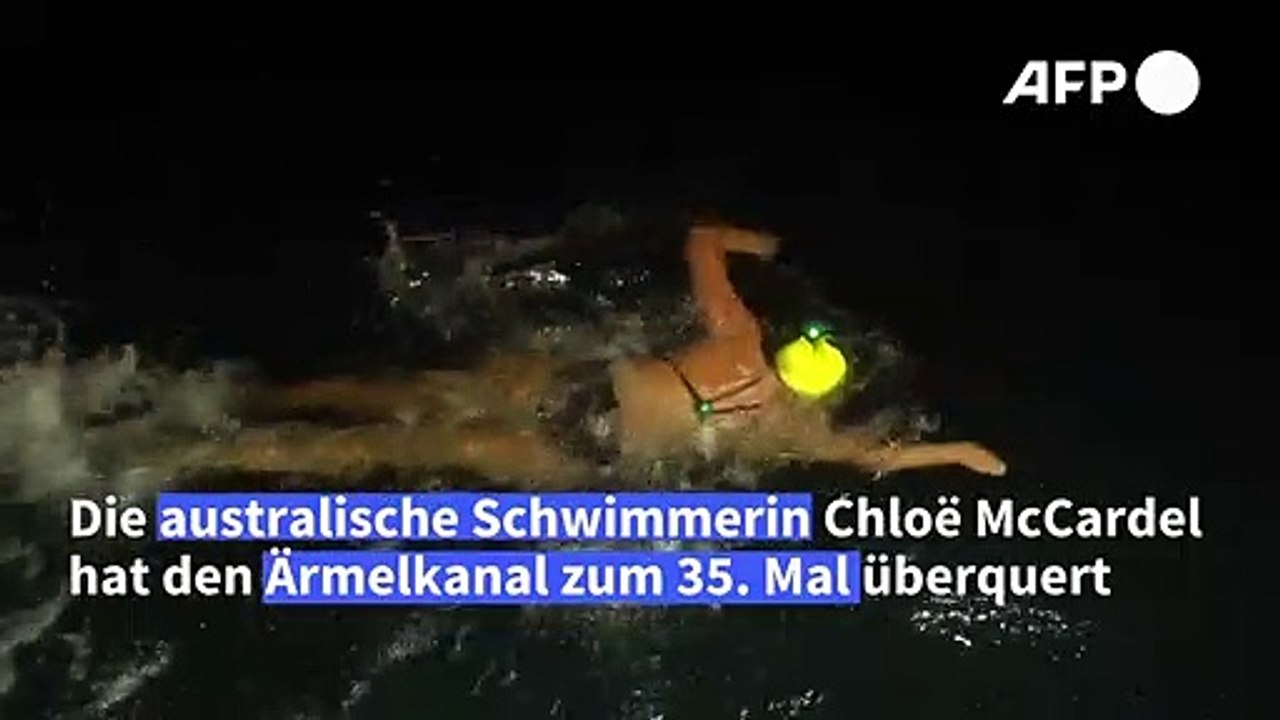 35. Ärmelkanal-Überquerung: Australierin bricht Männer-Weltrekord