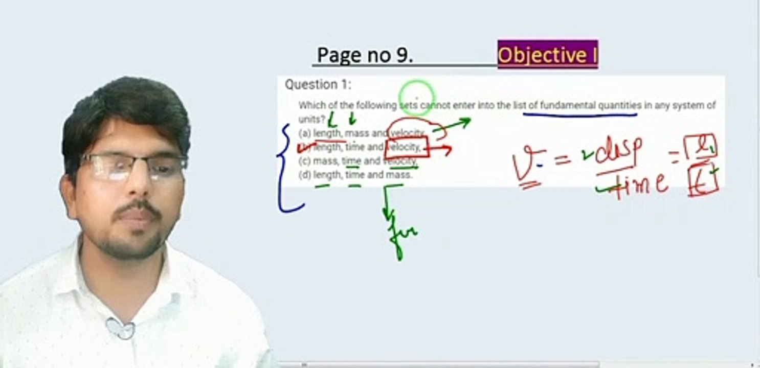 Solution of HC Verma part 1 I Objective 1 I Class 11 II INTRODUCTION TO PHYSICS  CHAPTER 1 II Page 9