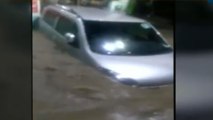 Uttarakhand: Car washed away in rain, driver life saved