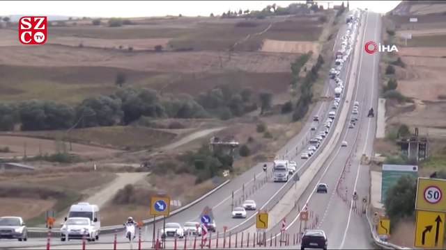 İstanbul-Çanakkale yolunda görülmedik yoğunluk