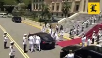 Llegada del presidente Luis Abinader al Palacio Nacional