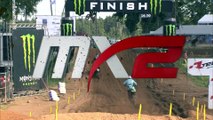 Dickinson crash - MX2 Race 2 - MXGP of Kegums 2020