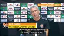 Shakhtar are calm ahead of Inter semi - Castro