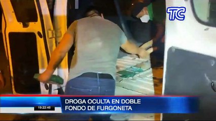 Decomisan droga oculta en doble fondo de una camioneta en Los Ríos
