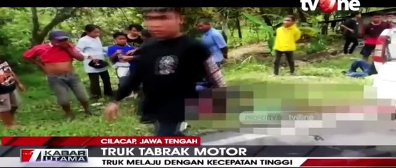 Saling Beradu Motor Vs truk, 1 Orang Meninggal Dunia