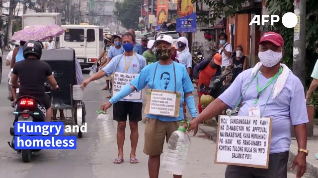 Philippine 'jeepney' drivers turn to begging amid lockdowns
