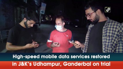 High-speed mobile data services restored in J&K’s Udhampur, Ganderbal on trial
