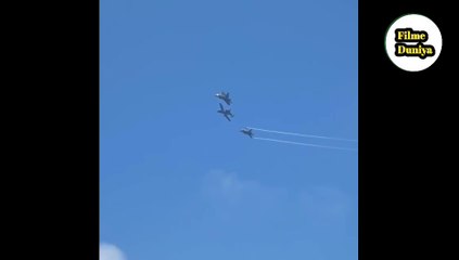 Fitter jet  Air flying in sky