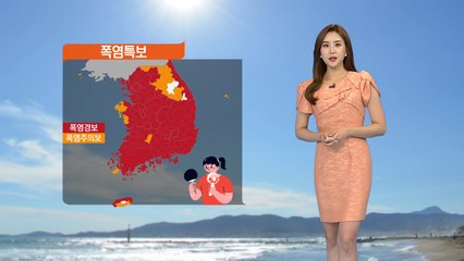 [날씨] 대부분 지역 '폭염 경보'...자외선까지 말썽 / YTN