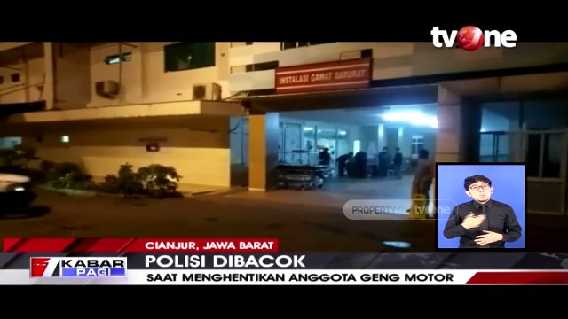 Atur Lalu lintas, Anggota Polisi Dibacok Geng Motor