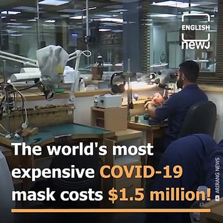 You heard it right, the world's most expensive diamond and gold encrusted Corona mask costs $1.5 million!