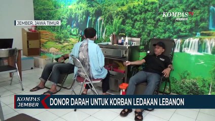 PMI Gelar Donor Darah Untuk Korban Ledakan Lebanon