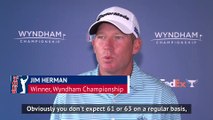 Herman surprised by his low-scoring Wyndham Championship win