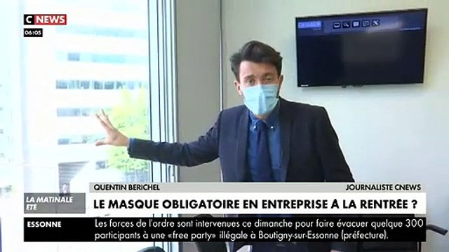 Coronavirus - Les masques vont-ils être obligatoires en septembre dans toutes les entreprises ? Reportage au sein de la rédaction de CNews