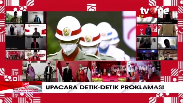 Detik-detik Upacara Peringatan HUT RI ke-75