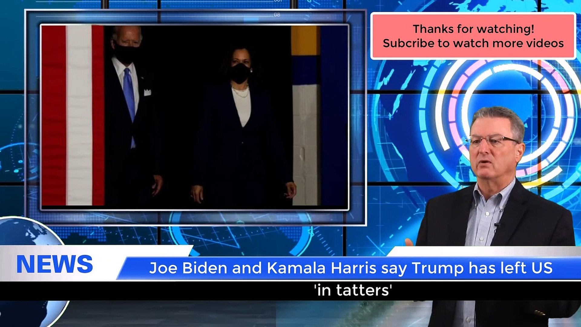 #NEWS- Joe Biden and Kamala Harris say Trump has left US 'in tatters'