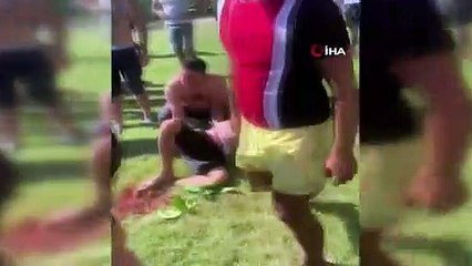 Yeşilköyde plajda kavga- 3 yaralı