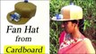 Fan Hat from Cardboard | How to Make Fan Hat for Summer | Craft Ideas for Summer Season | DIY Summer Cooling Hat from Cardboard