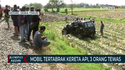 Mobil Tertabrak Kereta Api, 3 Orang Meninggal Dunia