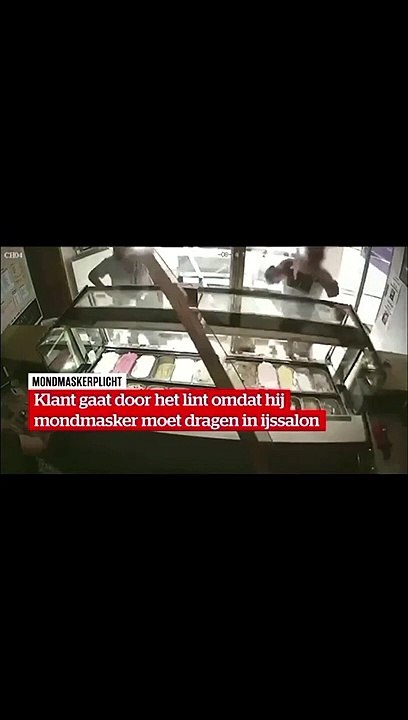 Belgique - Furieux qu'on lui demande de mettre un masque, il casse tout chez ce glacier