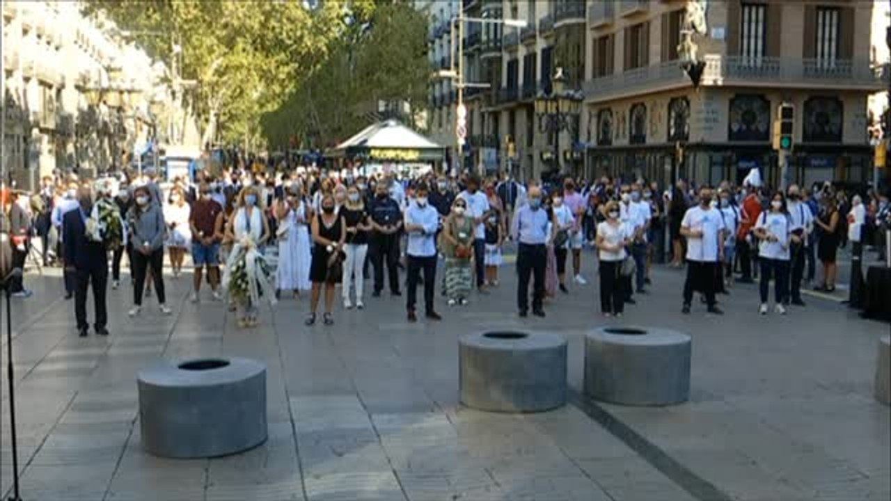 Barcelona recuerda a las víctimas del atentado del 17A