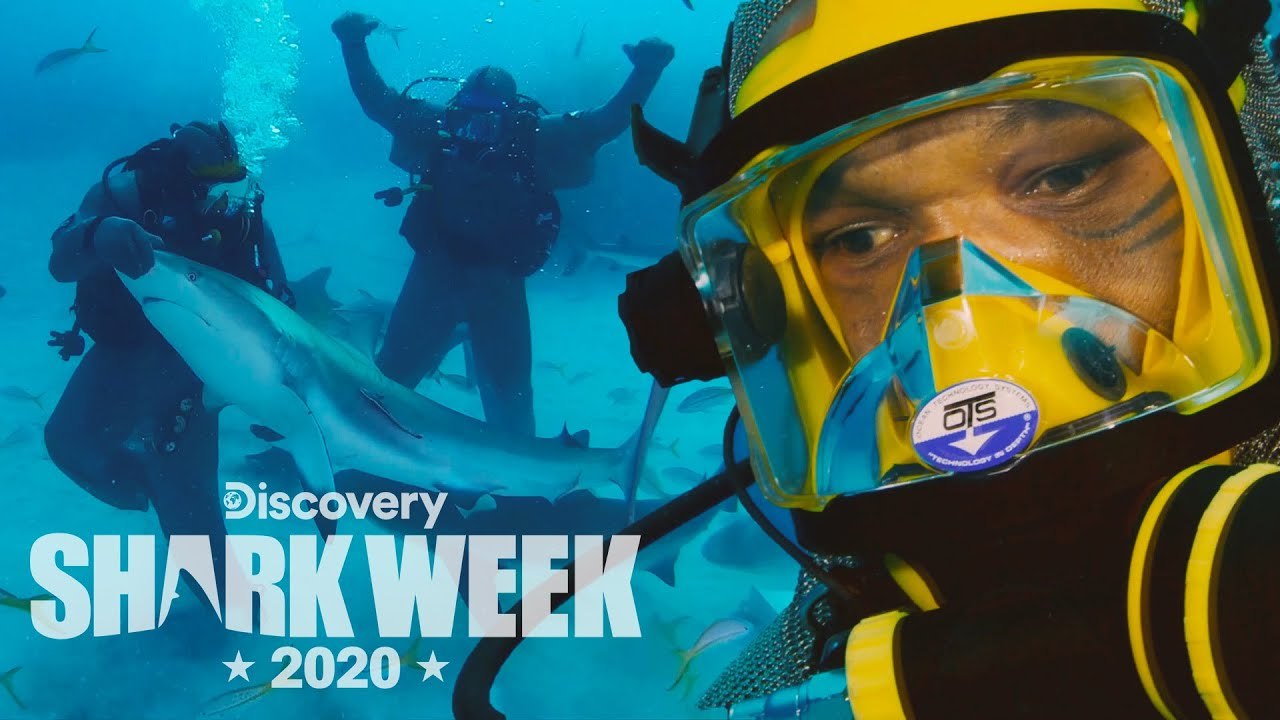 Mike Tyson swims with Sharks | Shark Week