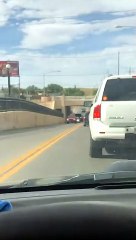 Impatient Driver Speeds Through Turkey's Holding up Traffic