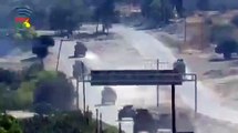 İdlib'de Rus-Türk devriyesi sırasında Türk ordusuna ait aracın yakınında patlama
