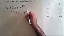 Calcul de primitives avec des exponentielles