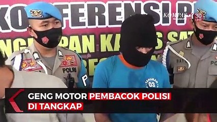 Geng Motor Pembacok Polisi di Tangkap