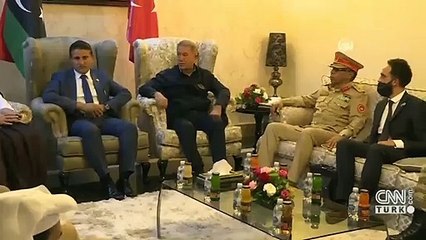 Son dakika... Bakan Akar Libya'da incelemelerde bulunuyor | Video