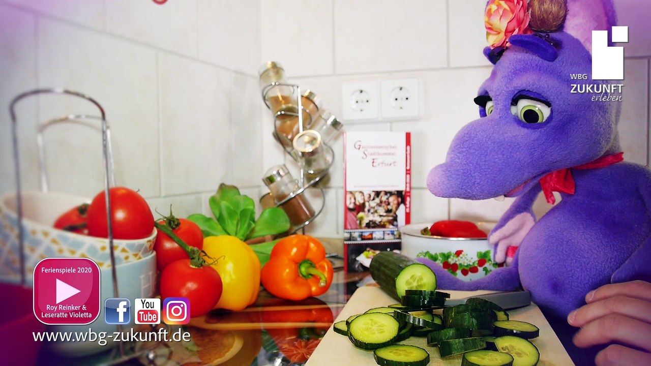 Kocharena mit der Leseratte Violetta - Sommerferien 2020 mit Bauchredner Roy Reinker und der WBG Zukunft eG - Karrideo Imagefilm-Produktion