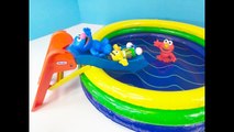 SESAME STREET Inflatable Swimming Pool Slide and Ocean Toys