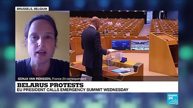 Belarus elections: EU president calls emergency summit