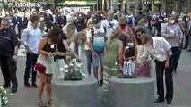 Bacrelona no olvida a las víctimas del atentado que paralizó la ciudad