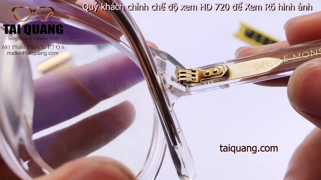 Gọng kính Gentle Monster south side like auth 1:1 . Phiên bản trắng trong . GM south side . wild wild 2 . milan