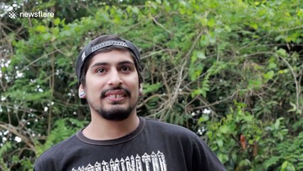 America man drinks entire milkshake made with jar of chilli garlic sauce