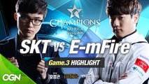 [H/L 2016.01.29] SKT vs E-mFire Game 3 - RO1 l 롯데 꼬깔콘 LoL Champions Korea Spring 2016