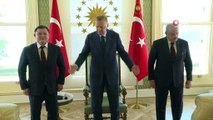 Cumhurbaşkanı Erdoğan, Kırgızistan Meclis Başkanı Dastanbek Cumabekov'u kabul etti