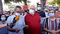 Ölüm orucundaki avukatlar için yapılan eyleme katılan Menderes Samancılar, Ebru Timtik'in mesajını okudu: Havalandırma hakkı yok