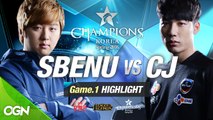 [H/L 2016.01.21] SBENU vs CJ Game 1 - RO1 l 롯데 꼬깔콘 LoL Champions Korea Spring 2016