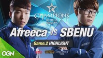 [H/L 2016.01.27] Afreeca vs SBENU Game 2 - RO1 l 롯데 꼬깔콘 LoL Champions Korea Spring 2016