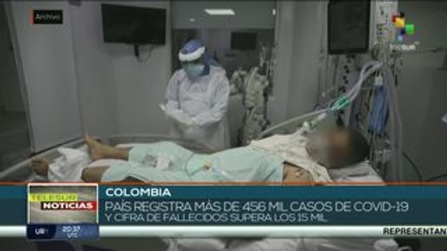 Colombia supera las 15 mil muertes y 456 mil contagios de Covid-19