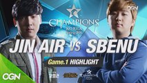 [H/L 2016.01.30] JIN AIR vs SBENU Game 1 - RO1 l 롯데 꼬깔콘 LoL Champions Korea Spring 2016