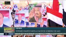 Miles de yemeníes apoyan el gobierno de Abdo Rabu Mansur Hadi