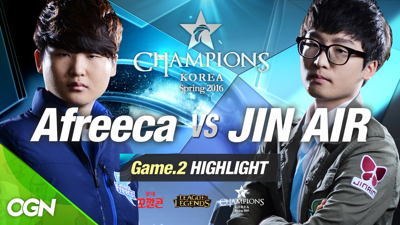[H/L 2016.01.22] Afreeca vs JIN AIR Game 2 - RO...