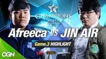 [H/L 2016.01.22] Afreeca vs JIN AIR Game 3 - RO1 l 롯데 꼬깔콘 LoL Champions Korea Spring 2016